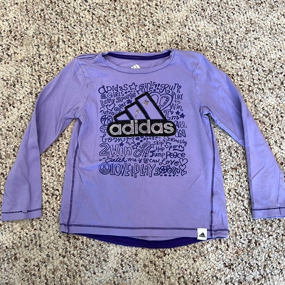 Girls long sleeve Adidas top